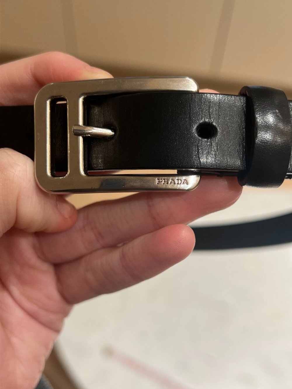 Prada Vintage Leather Belt